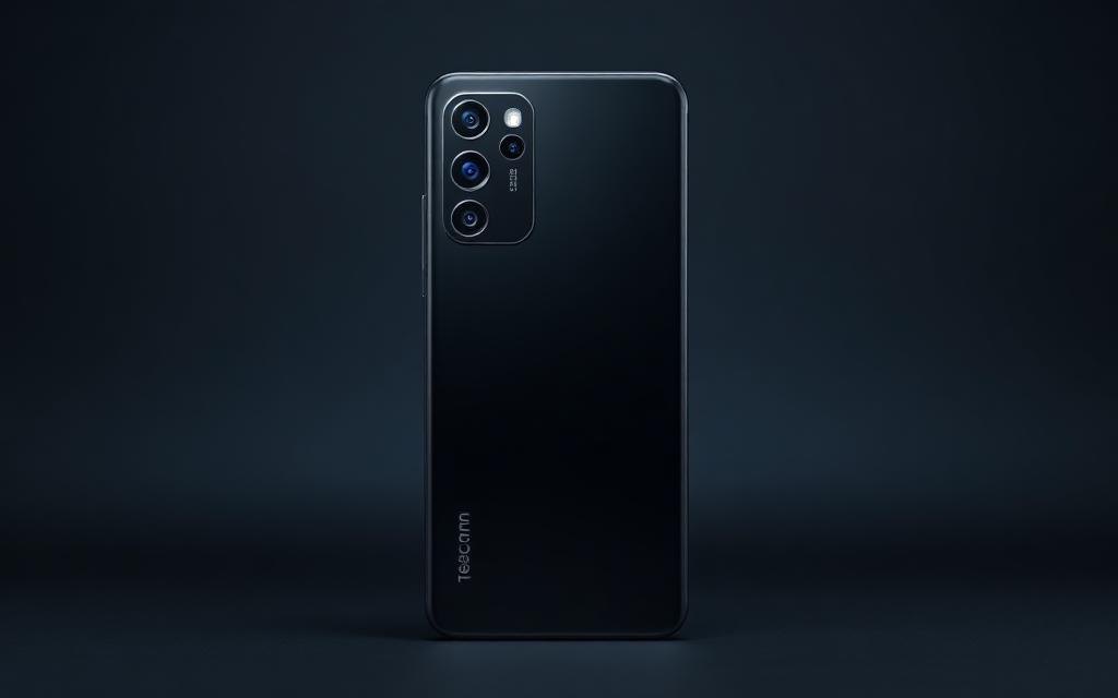 Titanium smartphone, rear view